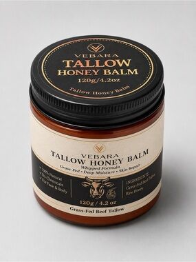 Tallow Honey Balm Moisturizer - Whipped Cream 120g / 4.2oz